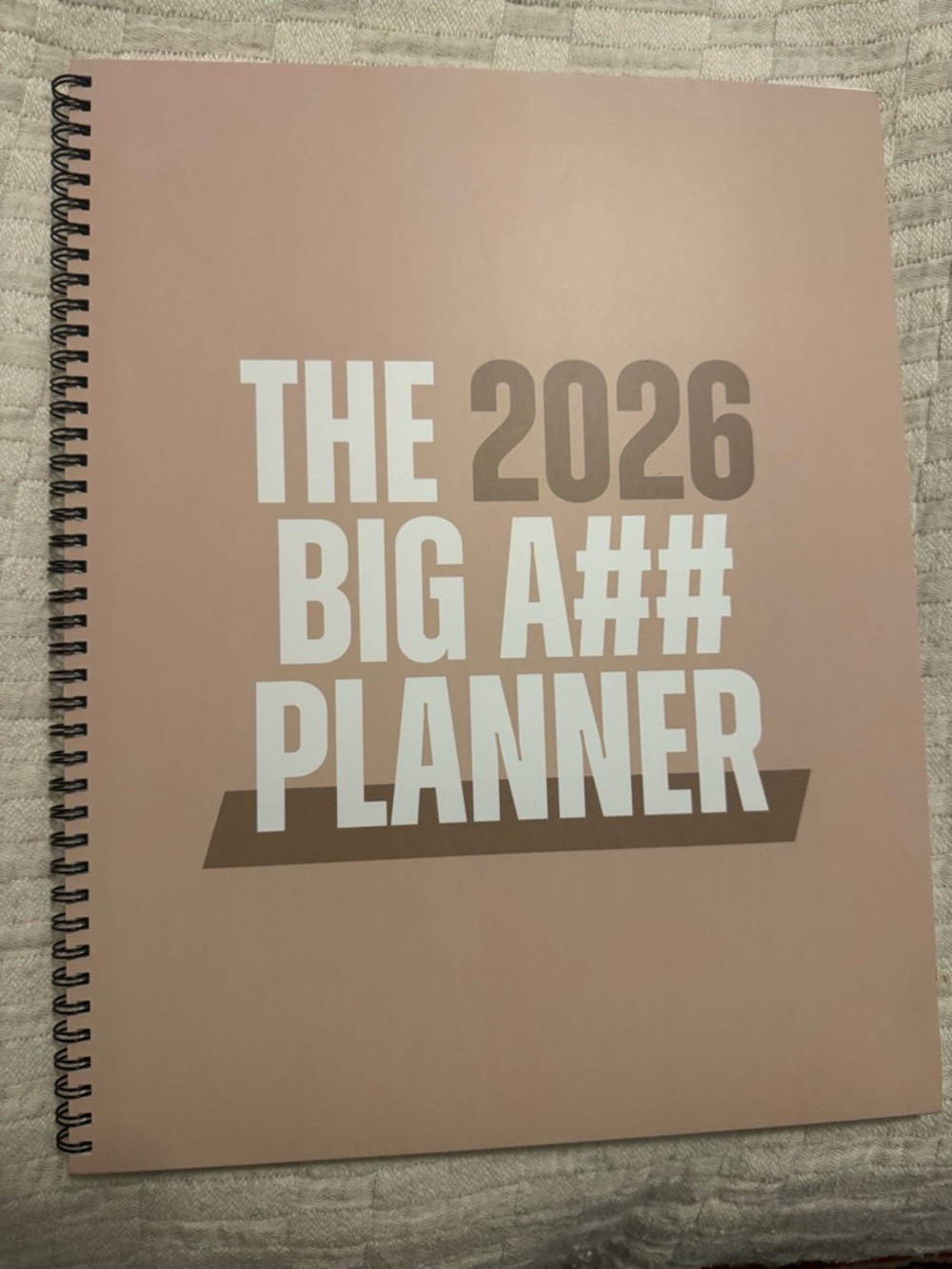 2026 Big A## Planner - Natural Tan Cover
